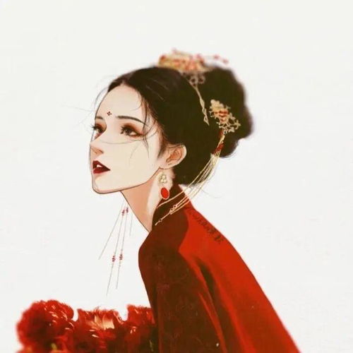 微博头像卡通可爱女生古风