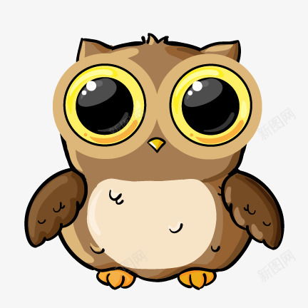卡通猫头鹰高清素材免费下载页面网页平面电商创意素材png素材素材