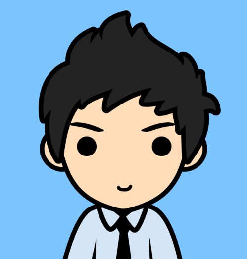 扎辫子的男生头像卡通吴磊满