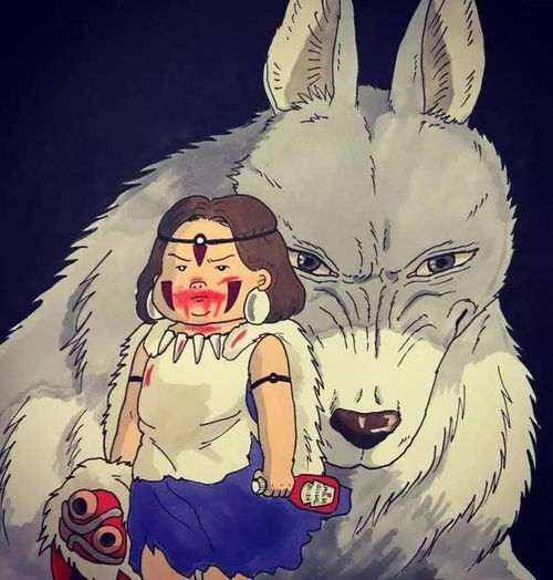 国外大神绘制肥宅吉卜力女主千与千寻风之谷均遭殃