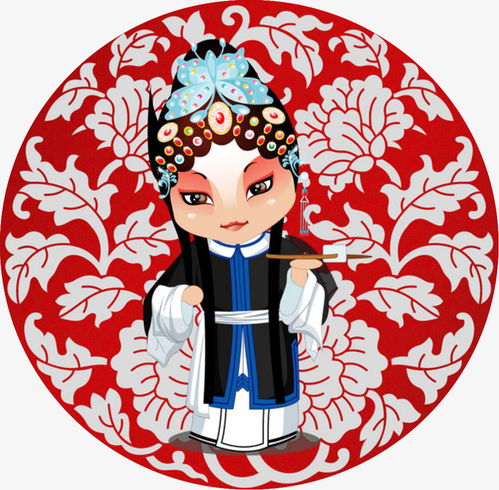 国潮戏曲人物卡通圆形可爱元素高清素材国风设计图片免费下载页面网页平面电商创意素材png素材素材