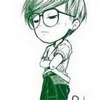 微信男生卡通戴眼镜头像微信头像图片大全