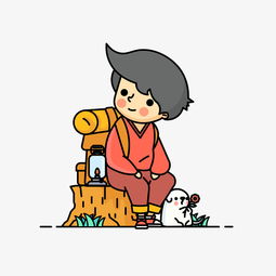 带宠物世界旅行的男孩图片素材其他格式下载动漫人物大全