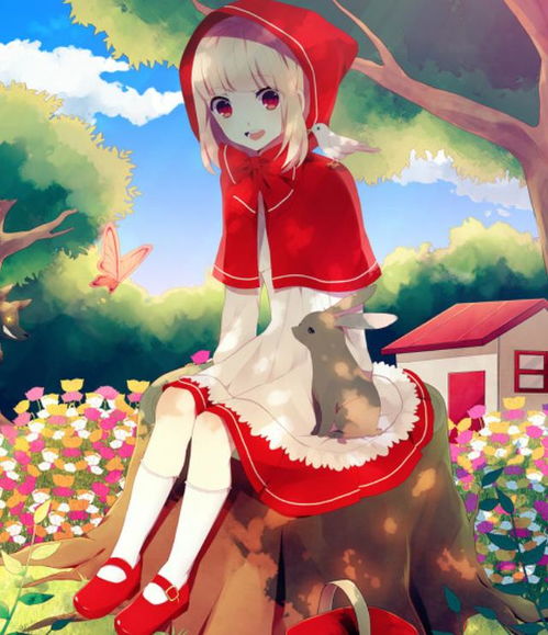 手绘女生头像童话般的卡通手绘插画,卡通少女草木有本心,何求美人折