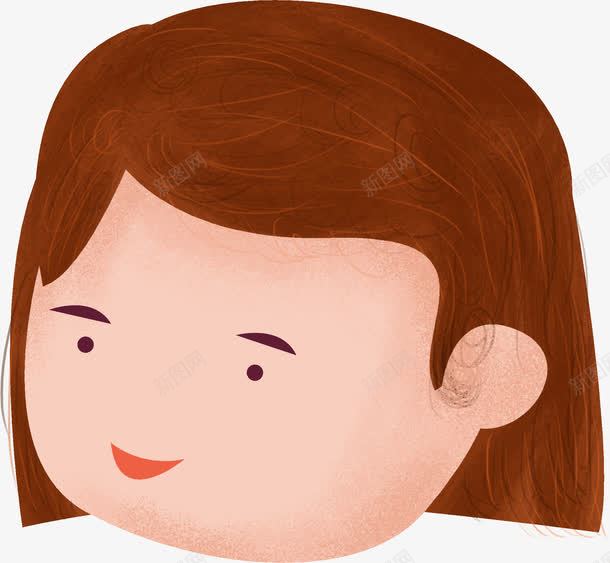 摄影手绘卡通小女孩短发高清素材设计图片免费下载页面网页平面电商创意素材png素材素材