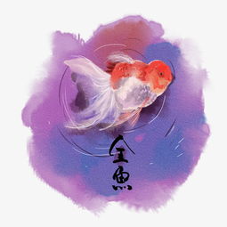 水彩风手绘插画小金鱼图片素材其他格式下载动漫人物大全