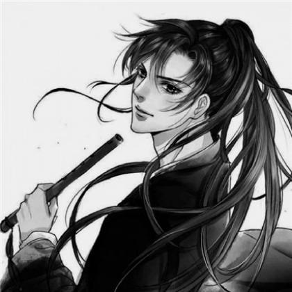 黑白古风动漫男头像,每个人都有一个世界