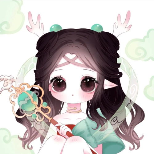 动漫女生头像铃铛遇到风会响,我遇到你,心里的小鹿会乱撞