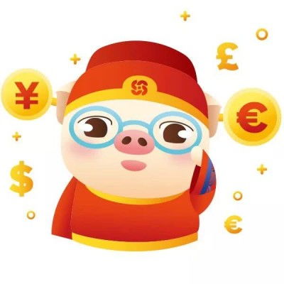 财神猪图片头像图片