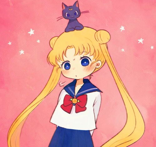 可爱卡通女生头像动漫美少女战士