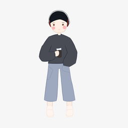 耳机的卡通男孩插画图片素材其他格式下载动漫人物大全