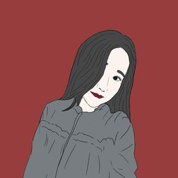 手绘简约画,手绘头像