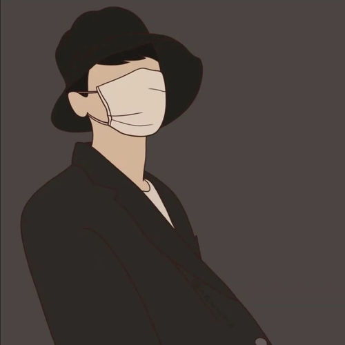 插画意境情侣头像砰砰在左边,你在砰砰里