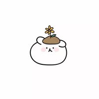 微信头像绿树小花小草卡通简单小花小草头像图片