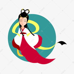 扁平化国风飞天仙女卡通角色素材图片免费下载千库网