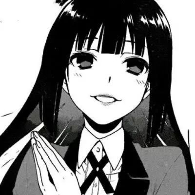 6.14动漫女生黑白头像