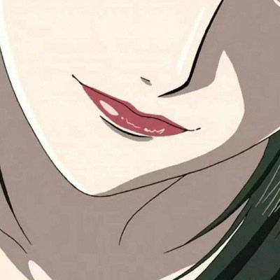 动漫女头高冷红唇霸气韩系二次元红唇女生头像