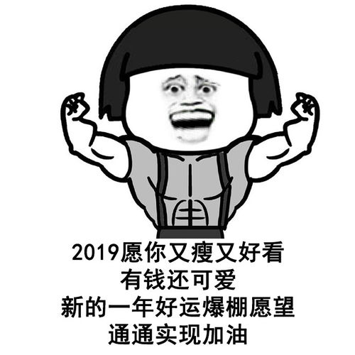 适合2019跨年发朋友圈的图文表情包