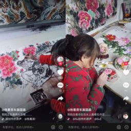 抖音400万赞60岁农村女画家圈粉无数,网友这才是生活最好的样子
