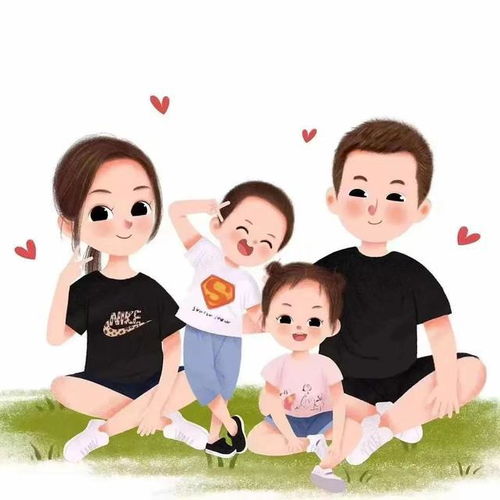背景图片相亲相爱一家人
