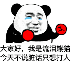 打人表情包搞笑动图熊猫
