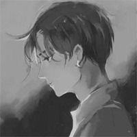 动漫黑白头像男生冷酷背影微信头像图片大全
