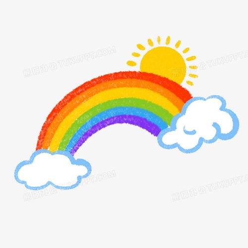 卡通云朵儿童画彩虹元素png图片素材免费下载彩虹png30003000像素