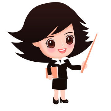 卡通女讲师

