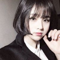 短发美女斜刘海头像微信头像图片大全