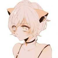 动漫呆萌猫耳女生头像