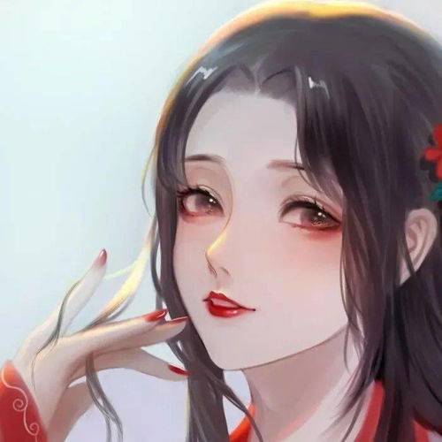动漫女生头像快乐一点