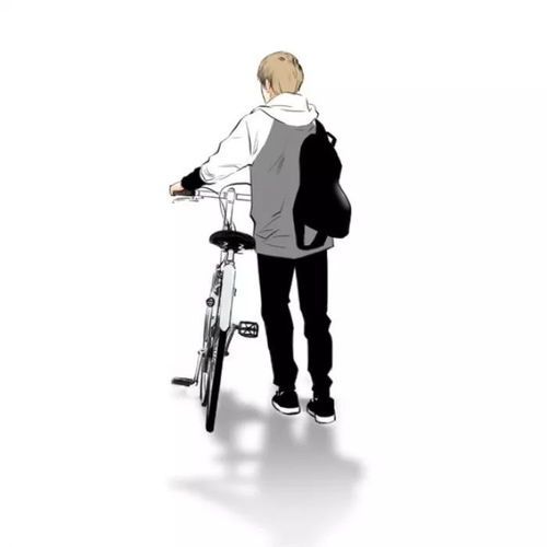 微信头像男生背影卡通