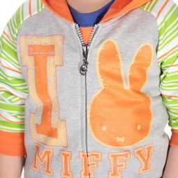 miffy米菲童装男童全棉卡通拼色卫衣外套mg14c0132014新款