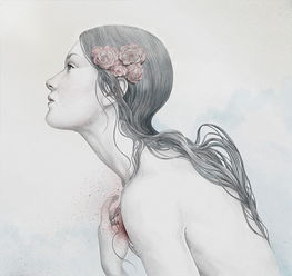 他被称为最会画女人肖像的插画师,唯美忧伤中带着个性