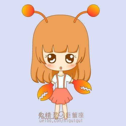 巨蟹座卡通图片头像星座