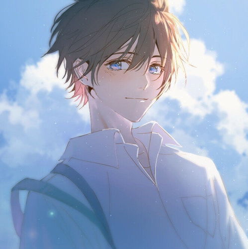 头像蓝色系动漫男头像
