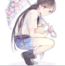 二次元动漫女生单人侧面美腻清新清堆糖,美好生活研究所