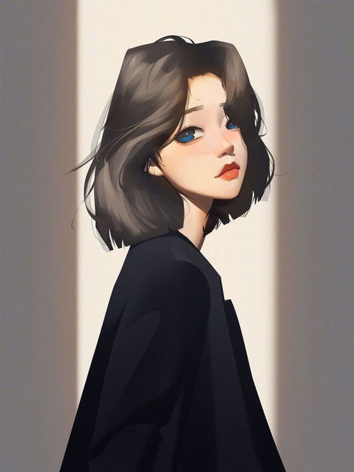 一组超好看的女生插画头像