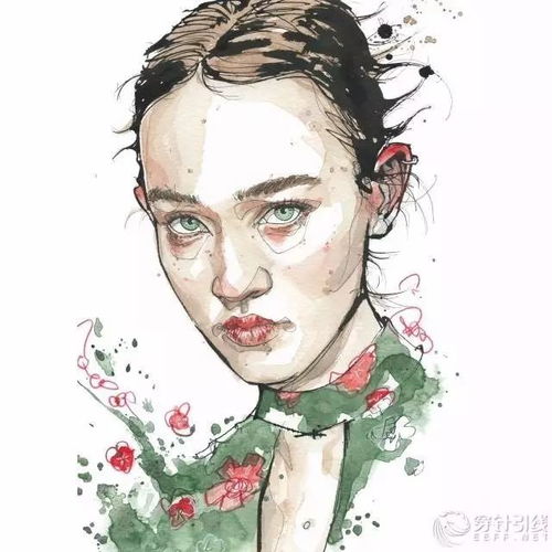 时装手绘时尚插画之头像手绘
