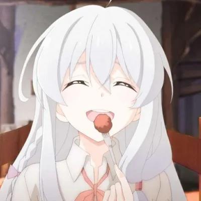 无私稿动漫可爱吃货女生头像干饭人的专属头像