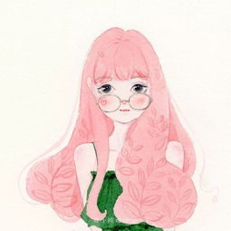 超清新唯美的水彩人物插画,大爱果断的换头像