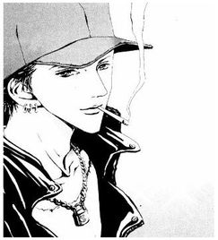 求一个像这样动漫男的手机壁纸要侧脸的左右无所谓越帅越好最好是吸烟动作的

