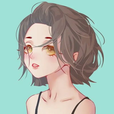 动漫女生清新手绘头像