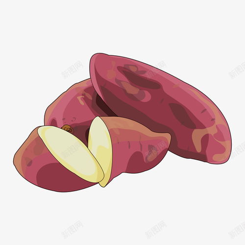卡通红皮红薯蔬菜插画元素免抠png设计图片免费下载页面网页平面电商创意素材红薯素材