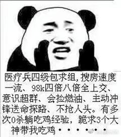 荒野行动里医疗兵是什么有医疗兵的队伍都吃鸡了