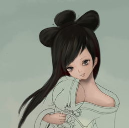 ps鼠绘古装可爱小女孩