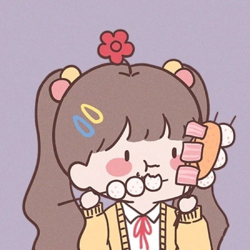 闺蜜头像卡通手绘风