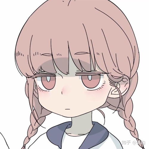有没有粉红头发的一个小女孩漫画的头像