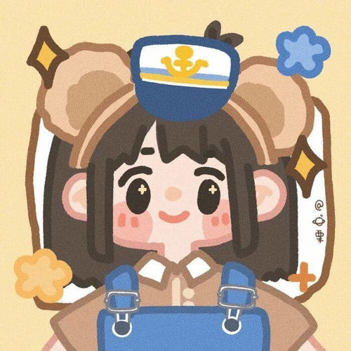 卡通头像萌萌哒的男生女生头像可以和姐妹情侣一起换哦