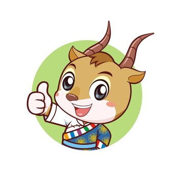 卡通可爱小牛维修工拿扳手头像,商务金融,设计素材,设计模板,汇图网
